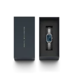 Original DANIEL WELLINGTON Watch Quadro Lumine Bezel 5-Link Arctic S DW00100670 -1