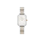 Original DANIEL WELLINGTON Watch Quadro Lumine Bezel 5-Link Two-Tone MOP DW00100671 20x26mm