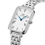 Original DANIEL WELLINGTON Watch Quadro Roman Numerals 5-Link Silver DW00100691 -1