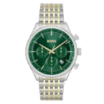 Original HUGO BOSS Stainless Steel Analog Green Dial Men's Watch-1514081