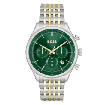 Original HUGO BOSS Stainless Steel Analog Green Dial Men's Watch-1514081