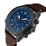 Original Hugo Boss Mens Quartz Watch Chronograph Display and Leather Strap 1513773 Brown Strap-1