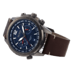 Original Hugo Boss Mens Quartz Watch Chronograph Display and Leather Strap 1513773 Brown Strap-1