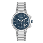 Original Hugo Boss Stainless Steel Blue Dial Chronograph Men's Watch - 1513999