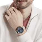 Original Hugo Boss Stainless Steel Blue Dial Chronograph Men Watch-1513999-1