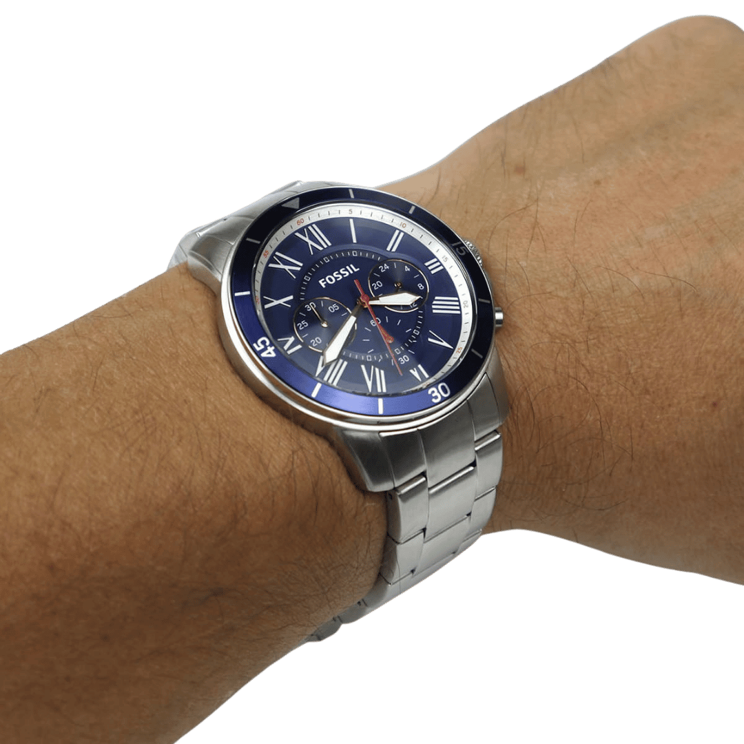 Original Fossil Watch For Men Grant FS5238-44mm-5