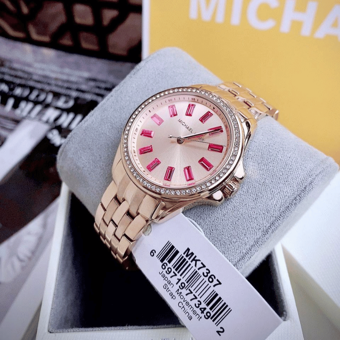 Original Michael Kors Watch for Women Mini Pilot Pave MK7367-36mm-6