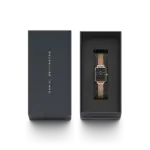 Original DANIEL WELLINGTON QUADRO PRESSED EVERGOLD Watch DW00100432-1