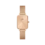 Original DANIEL WELLINGTON QUADRO PRESSED UNITONE Women Watch DW00100484 - 20x26mm