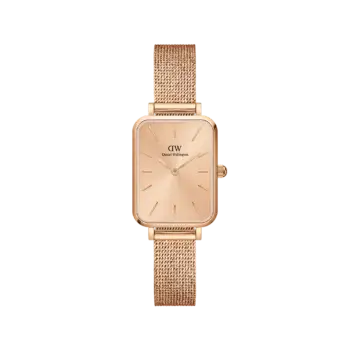 Original DANIEL WELLINGTON QUADRO PRESSED UNITONE Women Watch DW00100484 - 20x26mm