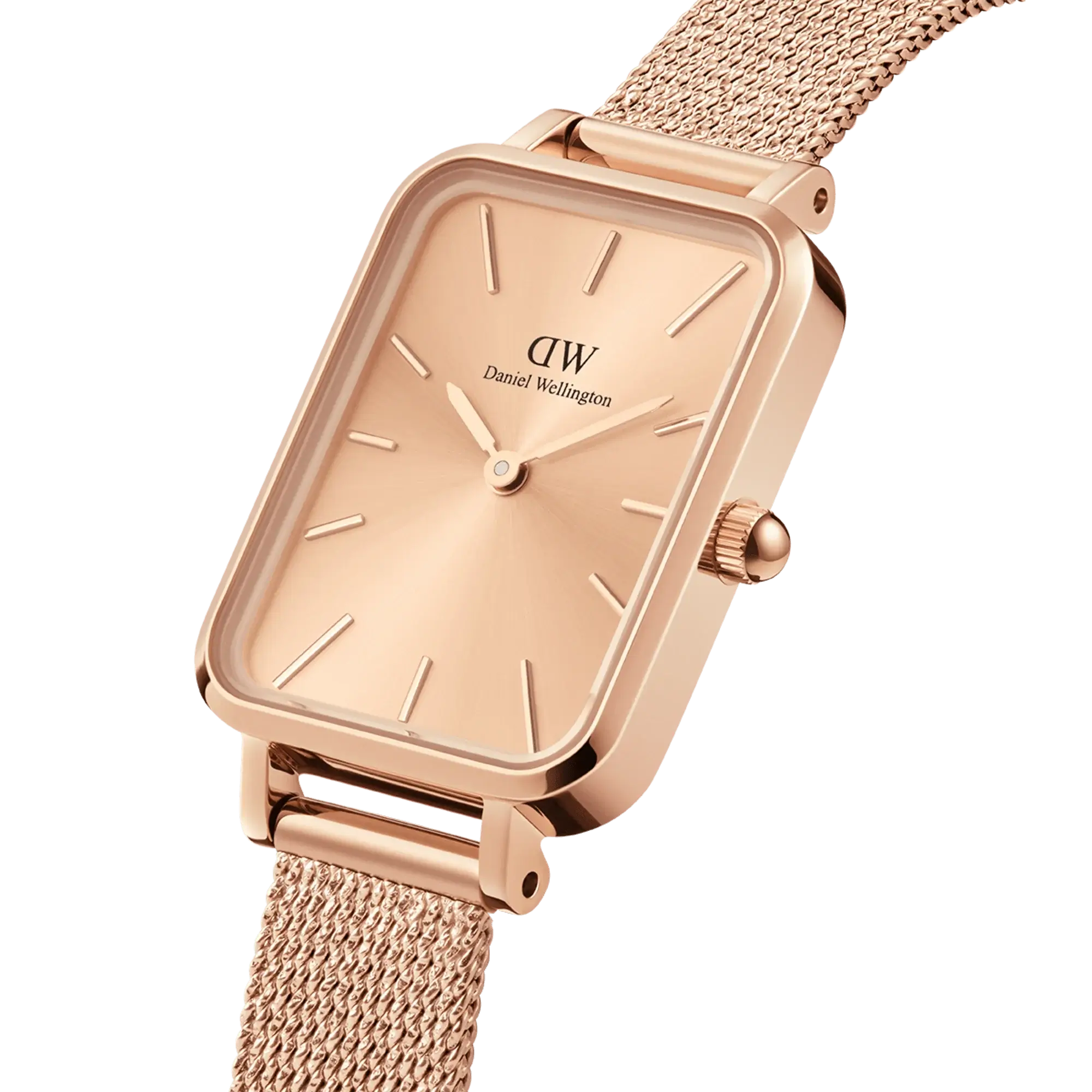 Original DANIEL WELLINGTON QUADRO PRESSED UNITONE Women Watch DW00100484 -2
