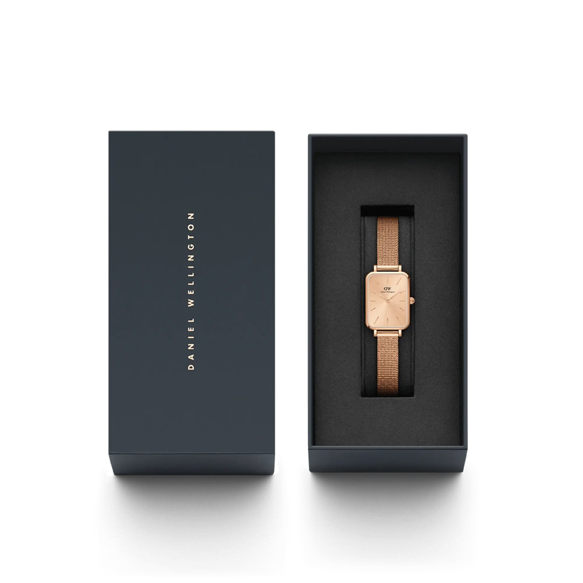 Original DANIEL WELLINGTON QUADRO PRESSED UNITONE Women Watch DW00100484 -5