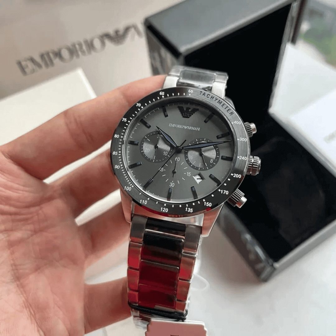 Original Emporio Armani Watch. AR11391 - Black Dial -8