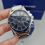 Tommy Hilfiger Men’s Analogue Quartz Watch with Stainless Steel Strap with Blue Dial 1791788-1