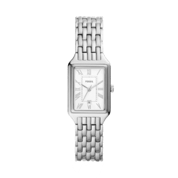 Original Fossil Watch For Women Raquel Three-Hand Date Silver Watch ES5221-1