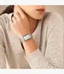 Original Fossil Watch For Women Raquel Three-Hand Date Silver Watch ES5221-1