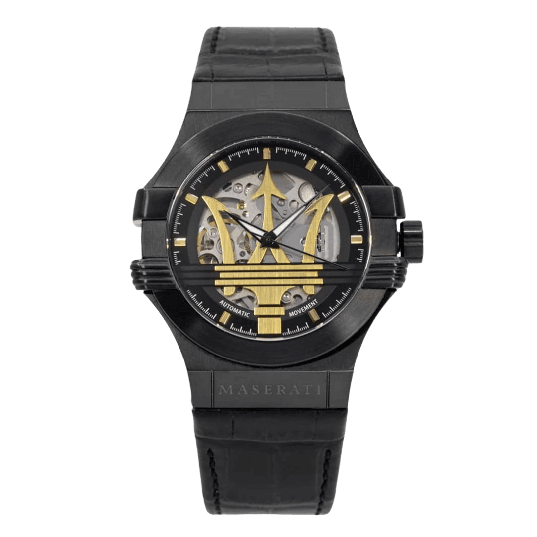 Original Maserati Potenza Automatic Skeleton Watch R8821108027-42mm-1