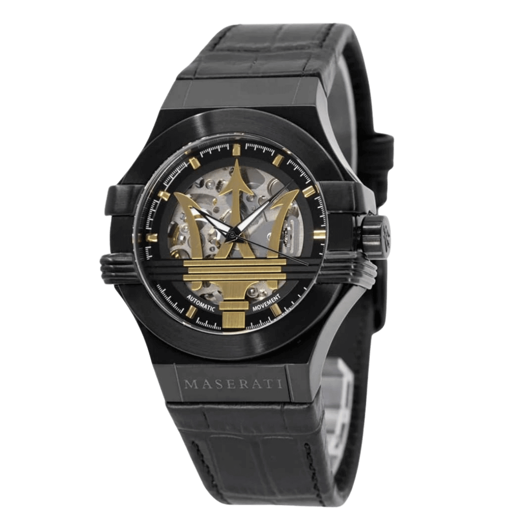 Original Maserati Potenza Automatic Skeleton Watch R8821108027-42mm-2