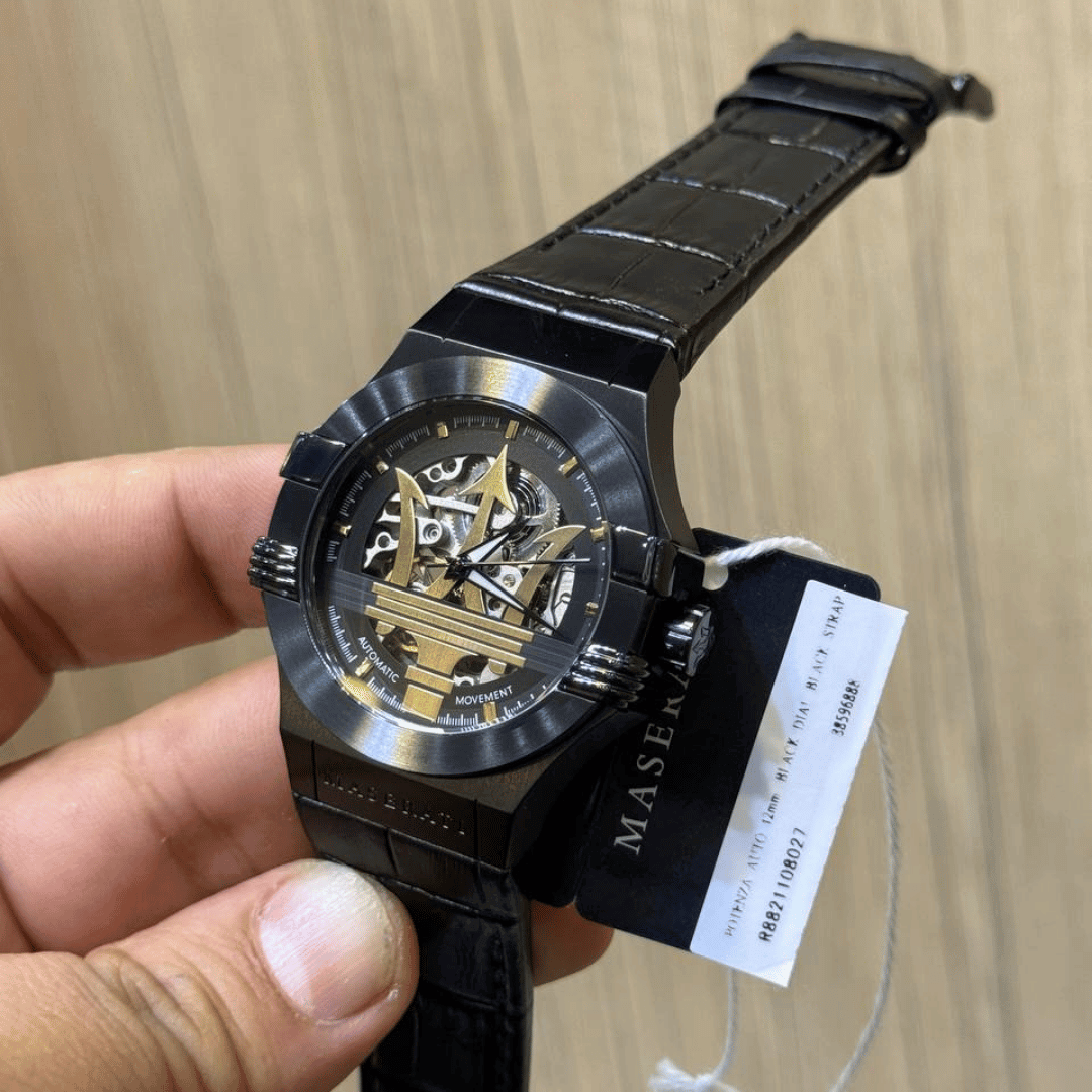 Original Maserati Potenza Automatic Skeleton Watch R8821108027-42mm-8