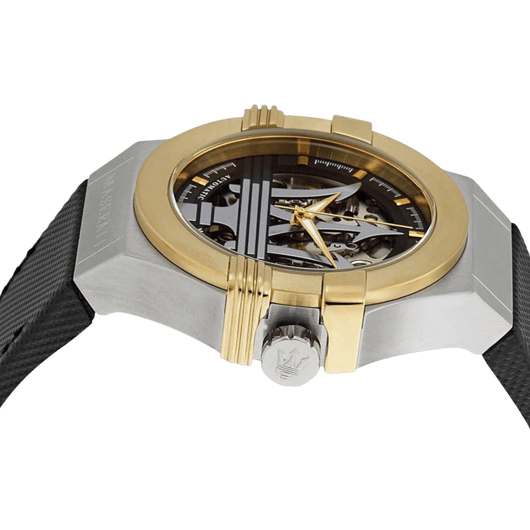 Original Maserati Potenza Automatic Skeleton Watch R8821108037-42mm-2
