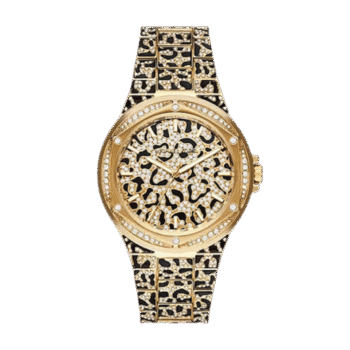 Original Michael Kors Lennox Animal Pavé Oversized for Women MK7284 - 43mm
