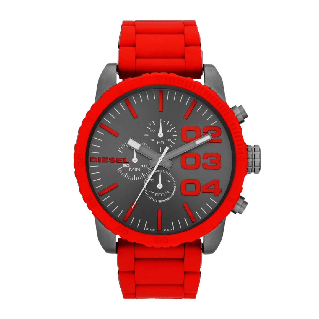 Original Diesel Watch Double Down Chronograph for Men DZ4289-52mm-1