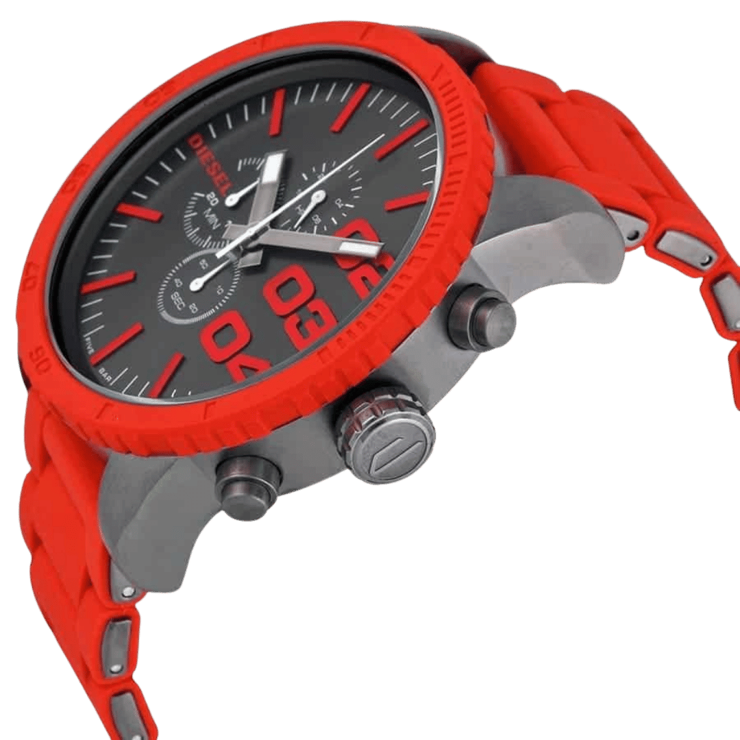 Original Diesel Watch Double Down Chronograph for Men DZ4289-52mm-3