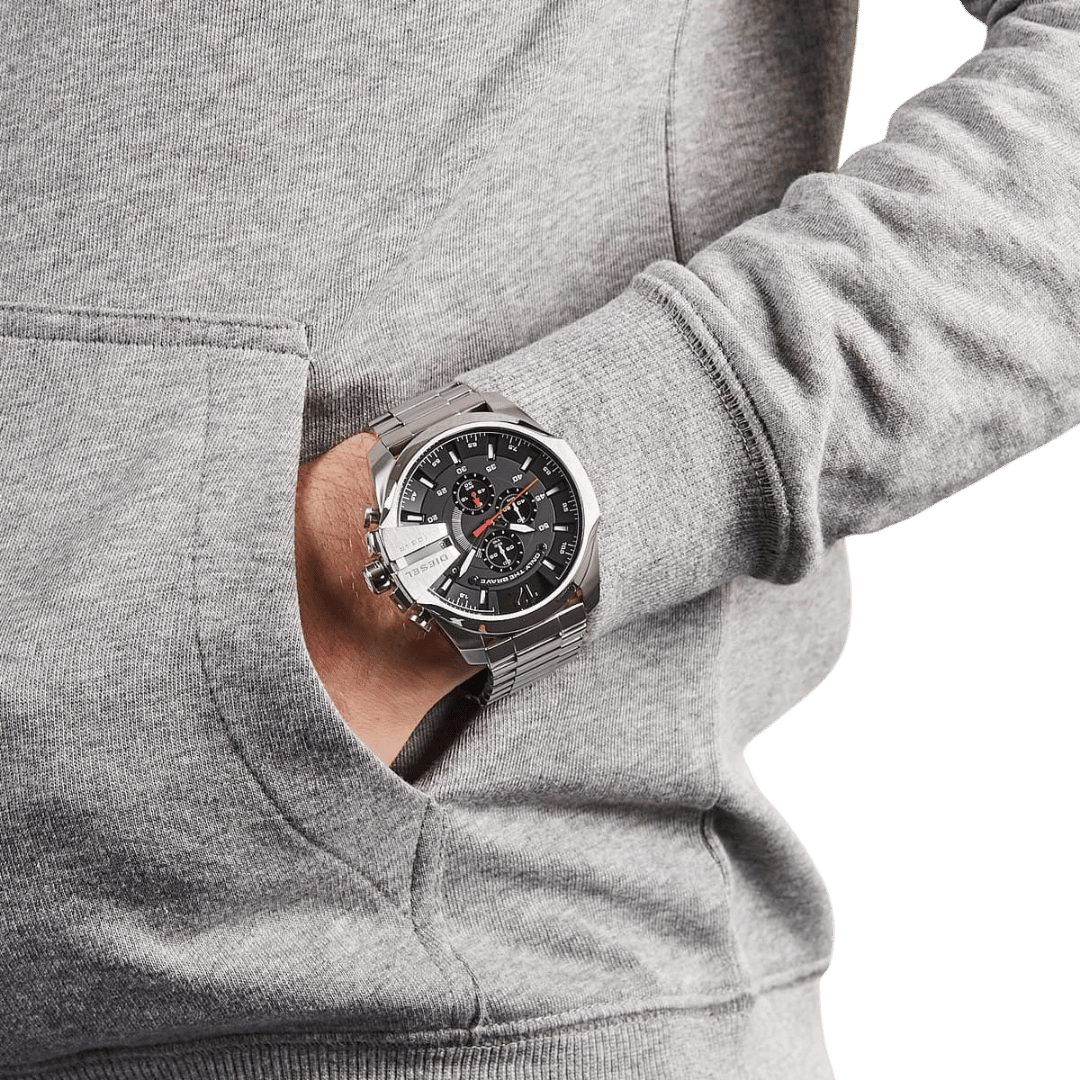 Original Diesel Watch For Men Mega Chief DZ4308-51mm-6