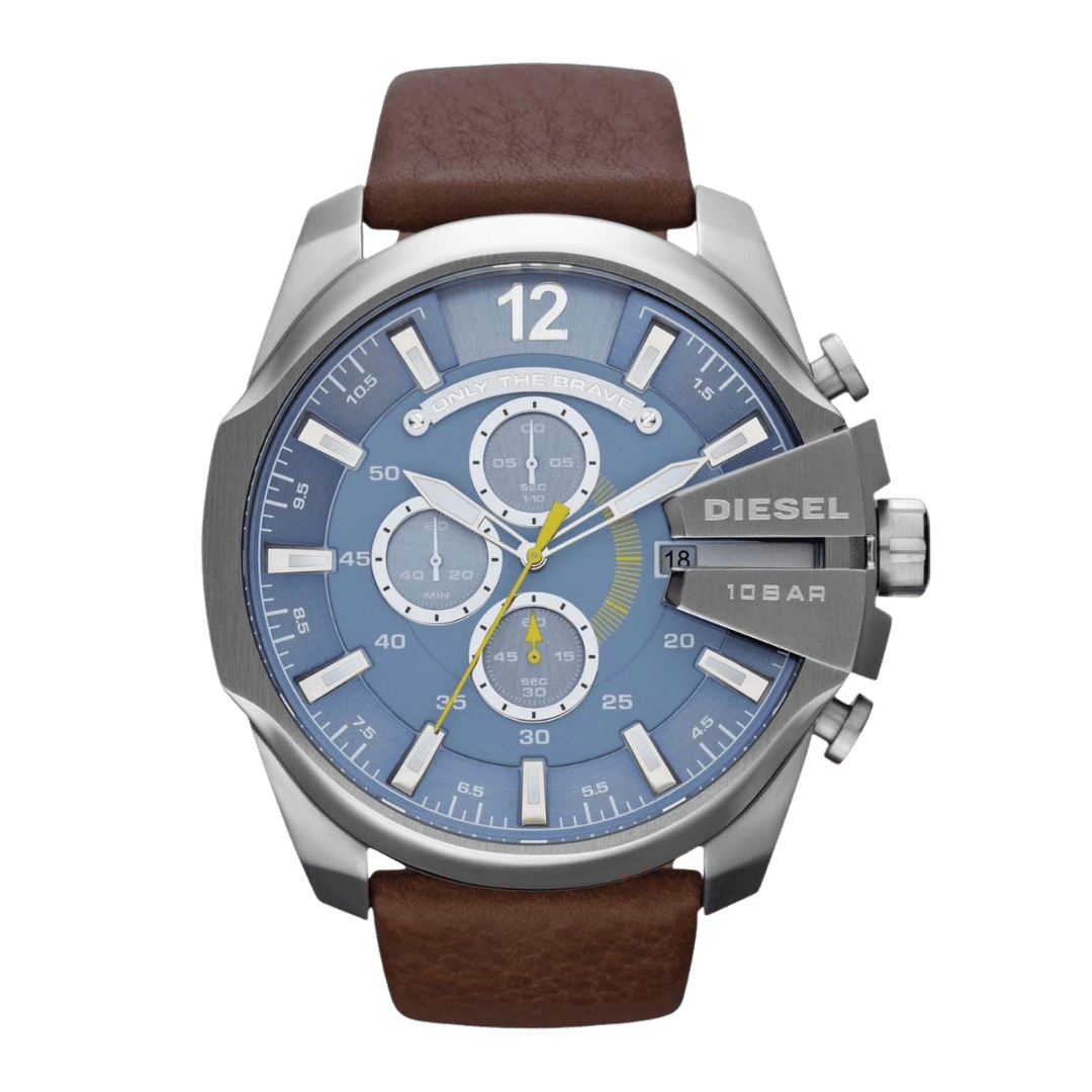 Original Diesel Watch Mega Chief Chronograph for Men DZ4281-49mm-1