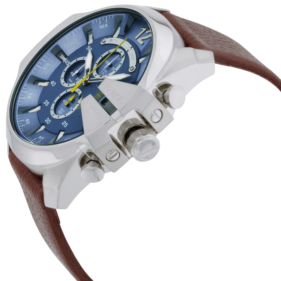 Original Diesel Watch Mega Chief Chronograph for Men DZ4281-49mm-3