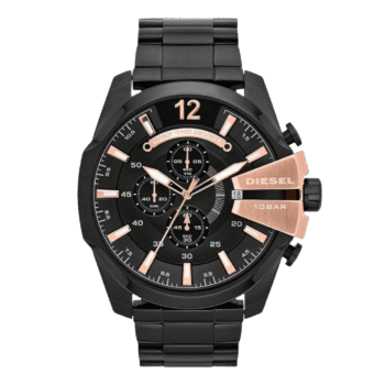 Original Diesel Watch Mega Chief Chronograph for Men DZ4309 - 51mm