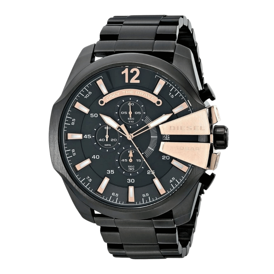 Original Diesel Watch Mega Chief Chronograph for Men DZ4309-51mm-2