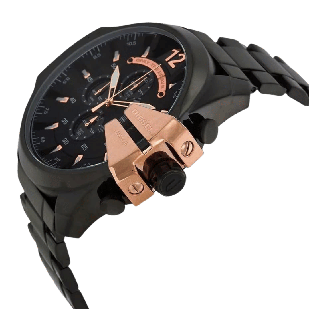 Original Diesel Watch Mega Chief Chronograph for Men DZ4309-51mm-3