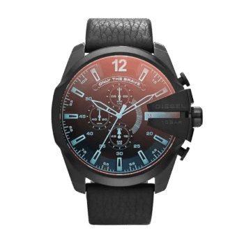 Original Diesel Watch Mega Chief Chronograph for Men DZ4323 - 51mm