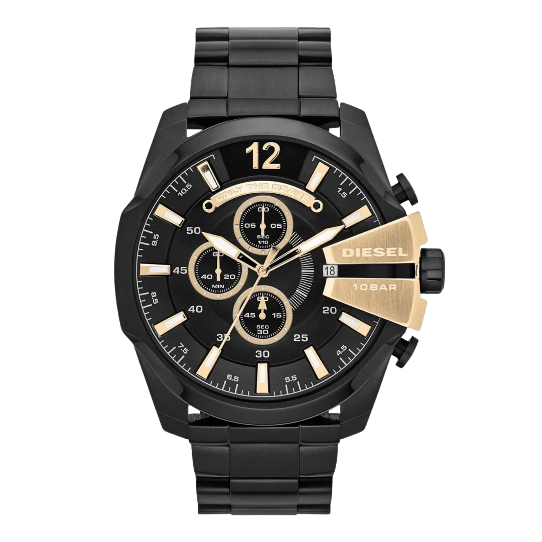 Original Diesel Watch Mega Chief Chronograph for Men DZ4338-51mm-1