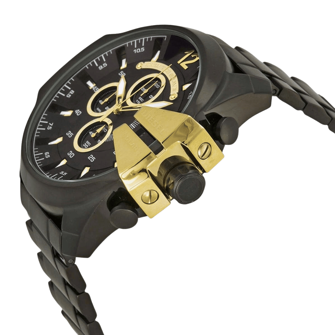 Original Diesel Watch Mega Chief Chronograph for Men DZ4338-51mm-3