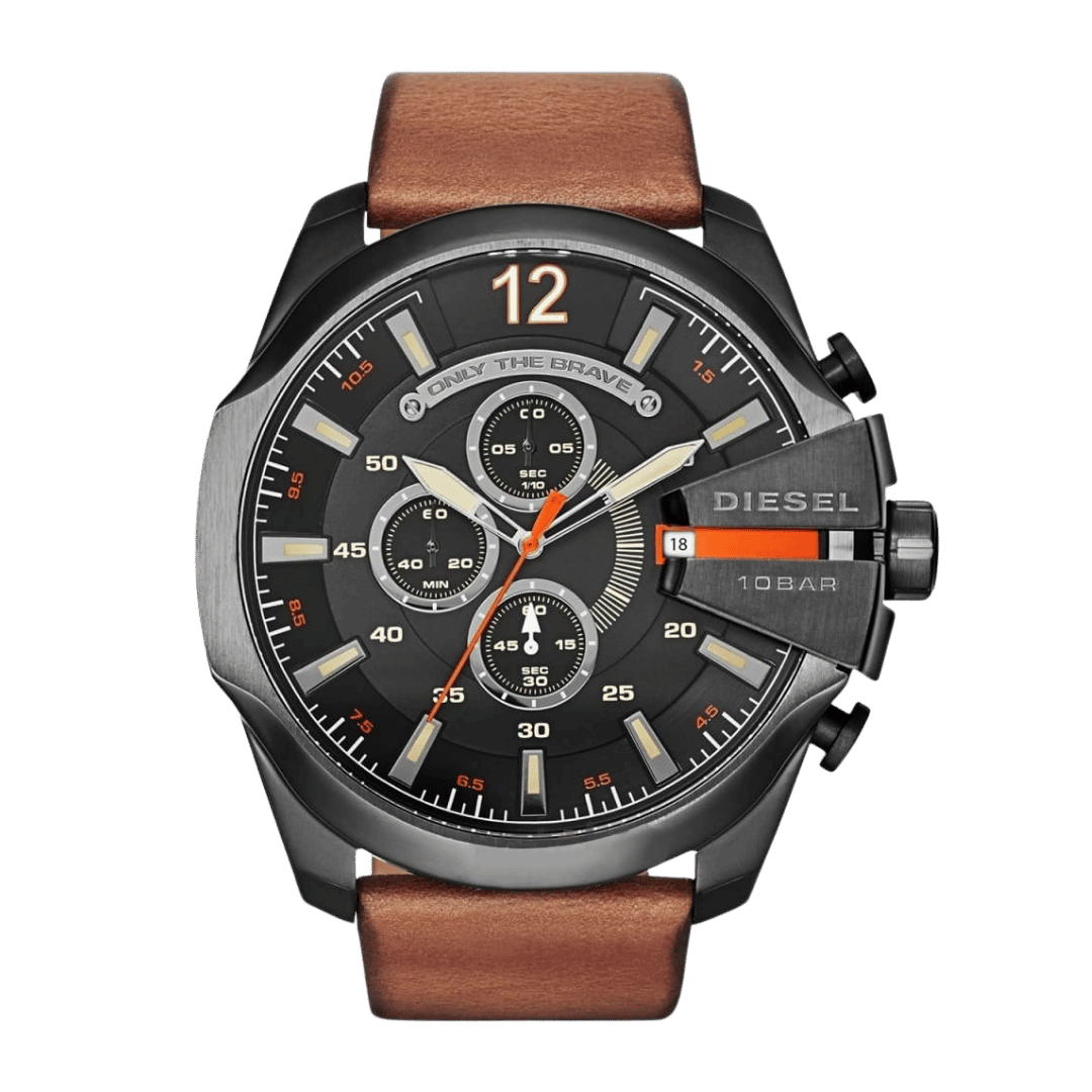 Original Diesel Watch Mega Chief Chronograph for Men DZ4343-51mm-1