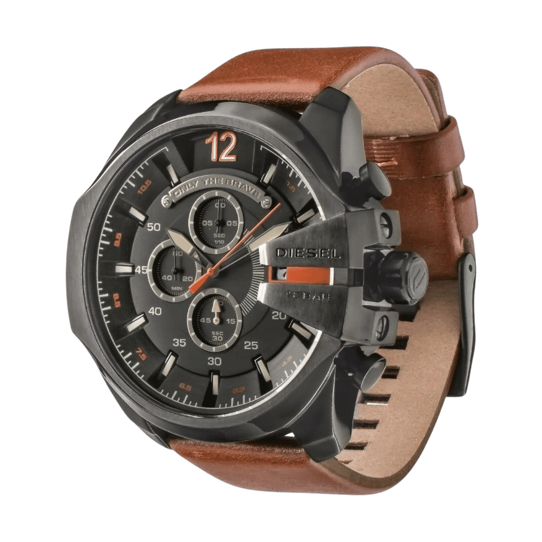 Original Diesel Watch Mega Chief Chronograph for Men DZ4343-51mm-2