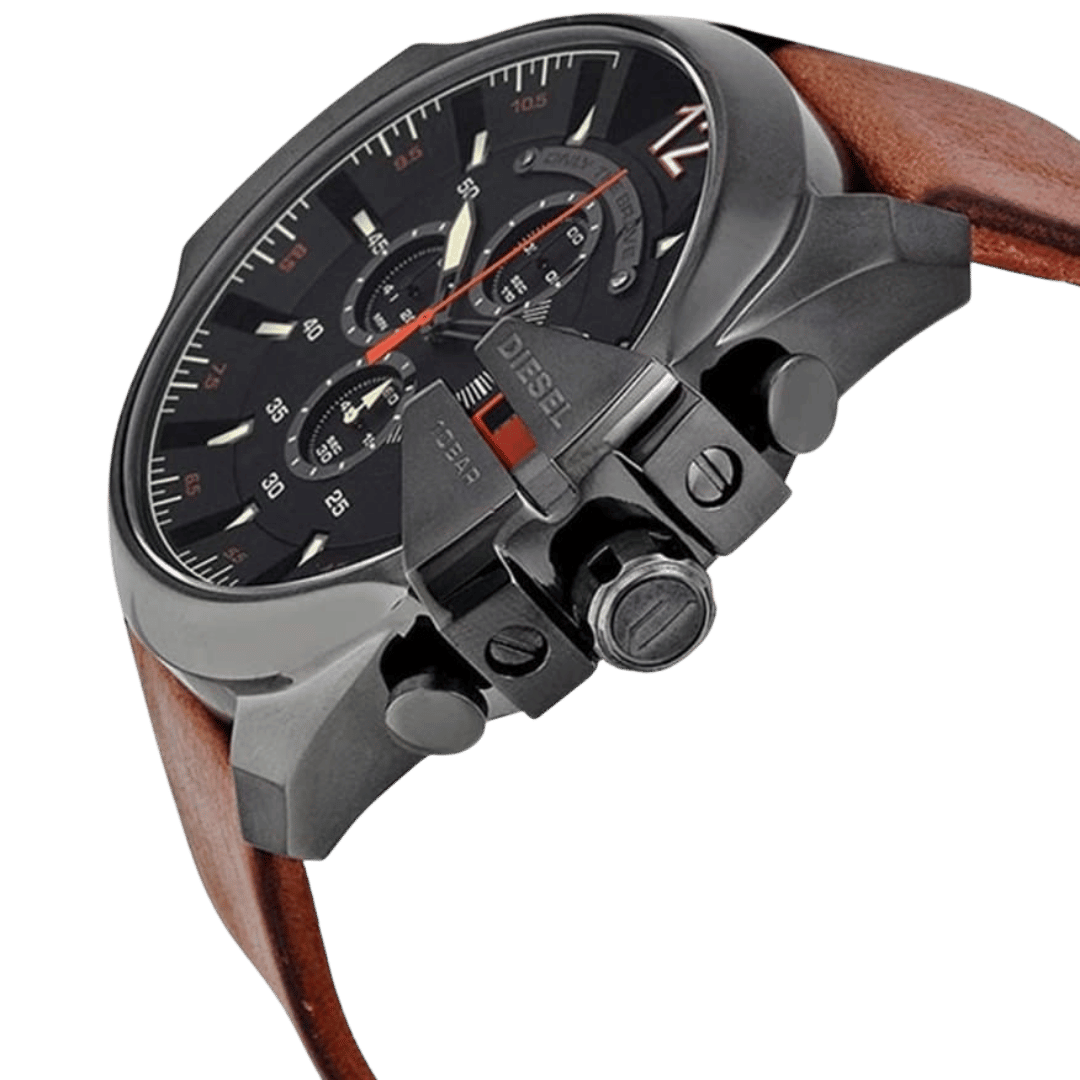 Original Diesel Watch Mega Chief Chronograph for Men DZ4343-51mm-3