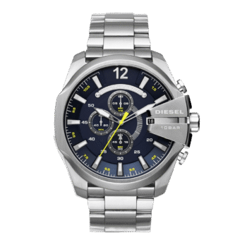 Original Diesel Watch Mega Chief Chronograph for Men DZ4465 - 51mm