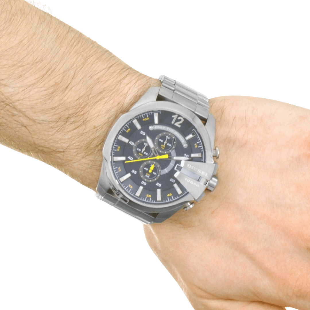 Original Diesel Watch Mega Chief Chronograph for Men DZ4465-51mm-6