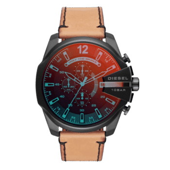 Original Diesel Watch Mega Chief Chronograph for Men DZ4476 - 51mm