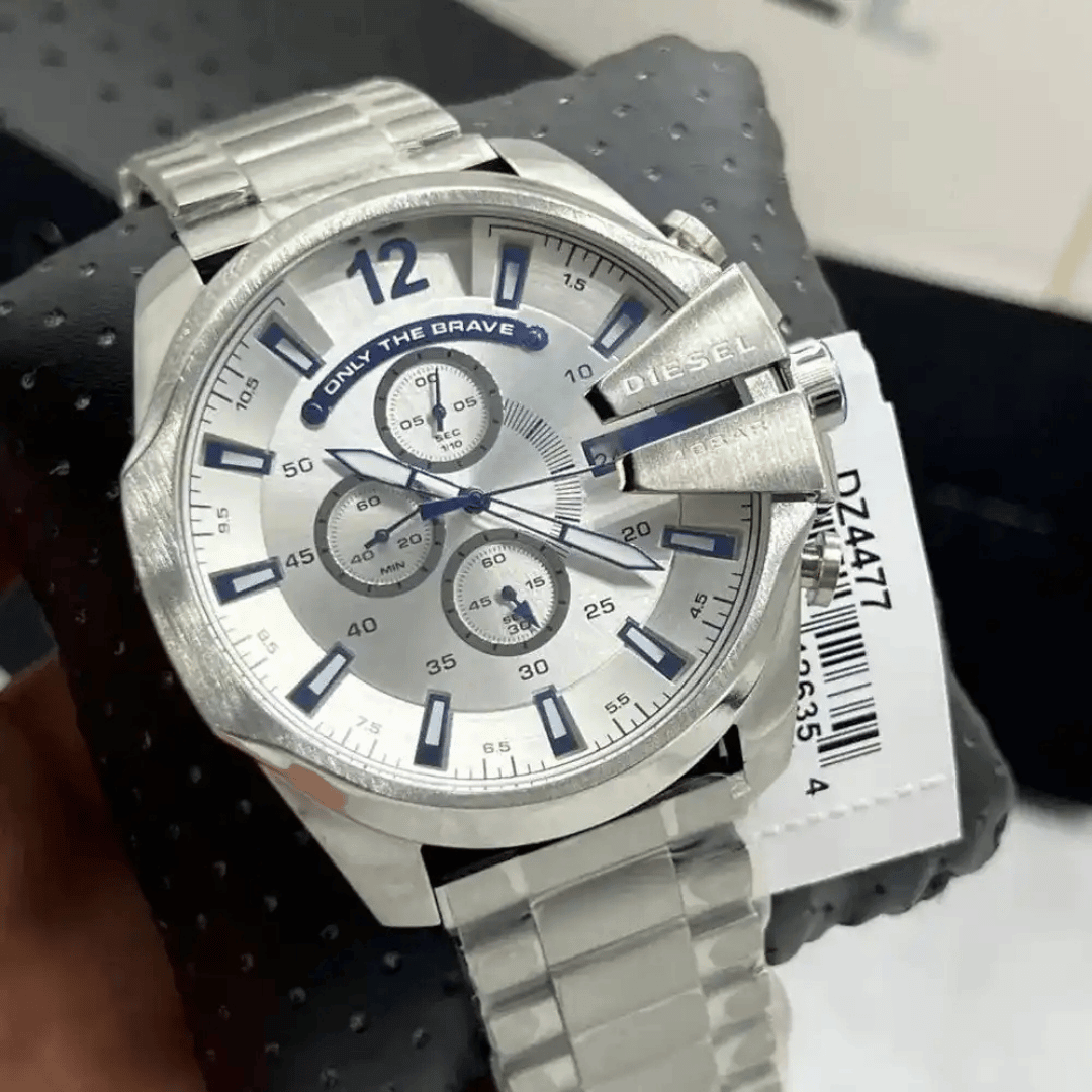 Original Diesel Watch Mega Chief Chronograph for Men DZ4477-51mm-6
