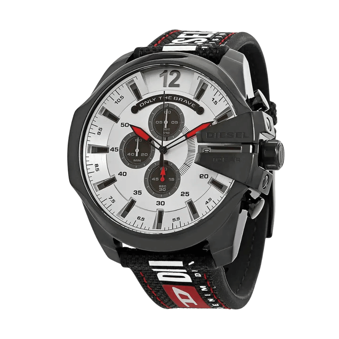 Original Diesel Watch Mega Chief Chronograph for Men DZ4512-51mm-2