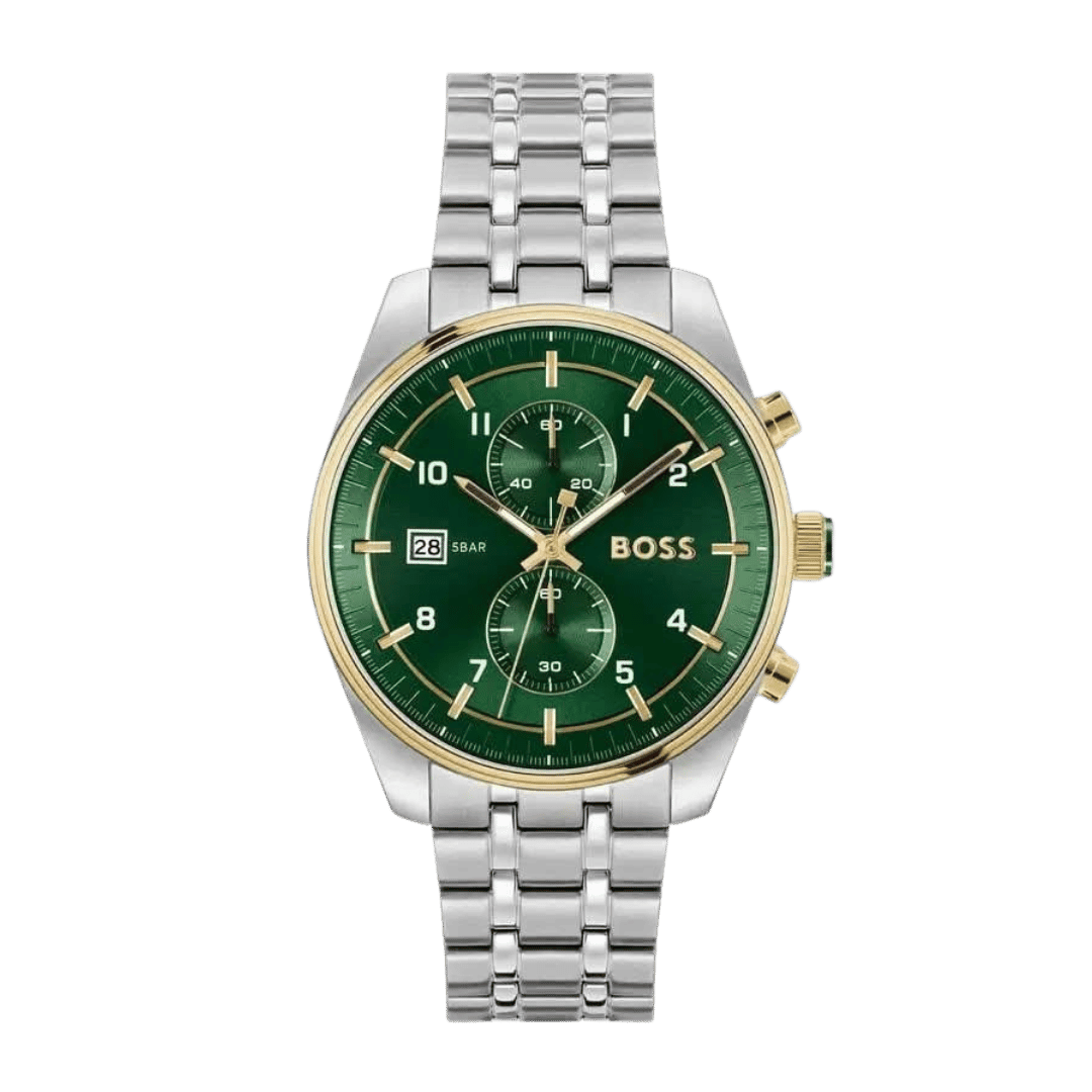 Original Hugo Boss Skytraveller Chronograph Watch 1514195-44mm-1