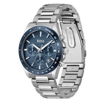 Original Hugo Boss Watch For Men Strike For Men 1514240 - 41mm